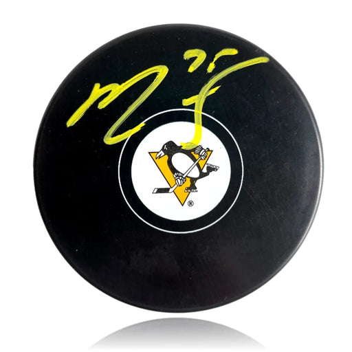 Ryan Reaves Autographed Pittsburgh Penguins Logo Puck COA Hand Signed