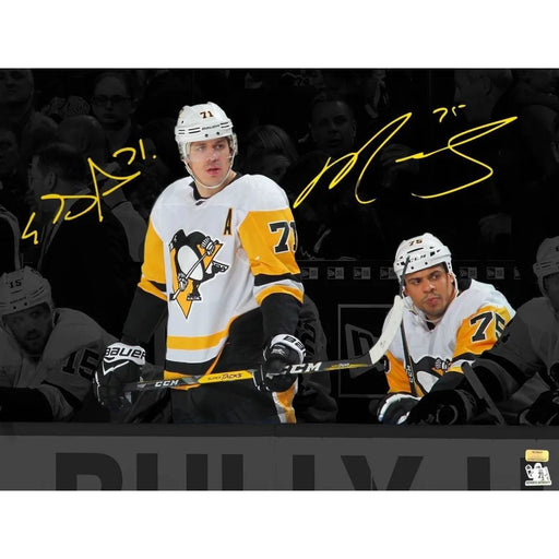 Ryan Reaves / Evgeni Malkin Dual Signed Pittsburgh Penguins 16x20 Photo COA