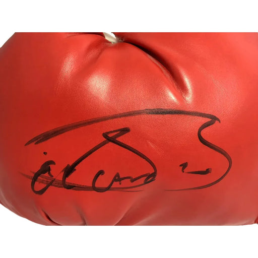 Saul Canelo Alvarez Signed Red Everlast Boxing Glove BAS COA Autograph Mexico