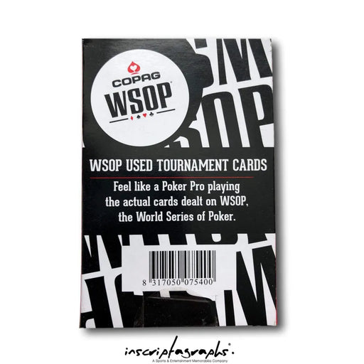 Scotty Nguyen Signed WSOP Used Full Deck of Poker Cards COA Autograph Black