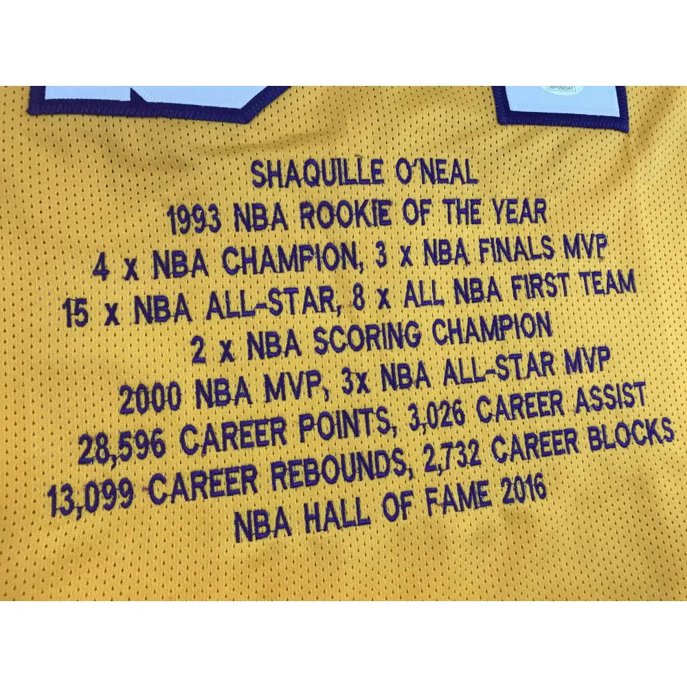 Shaquille O'neal Los Angeles Lakers 3x Finals Mvp Shirt