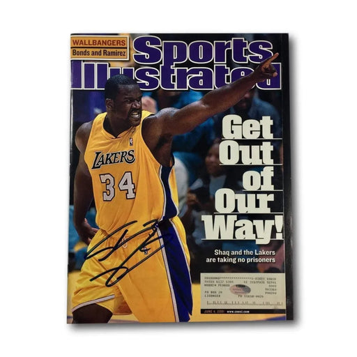 Shaquille O’Neal Signed Sports Illustrated June 4 2001 LA Lakers Shaq SI Auto