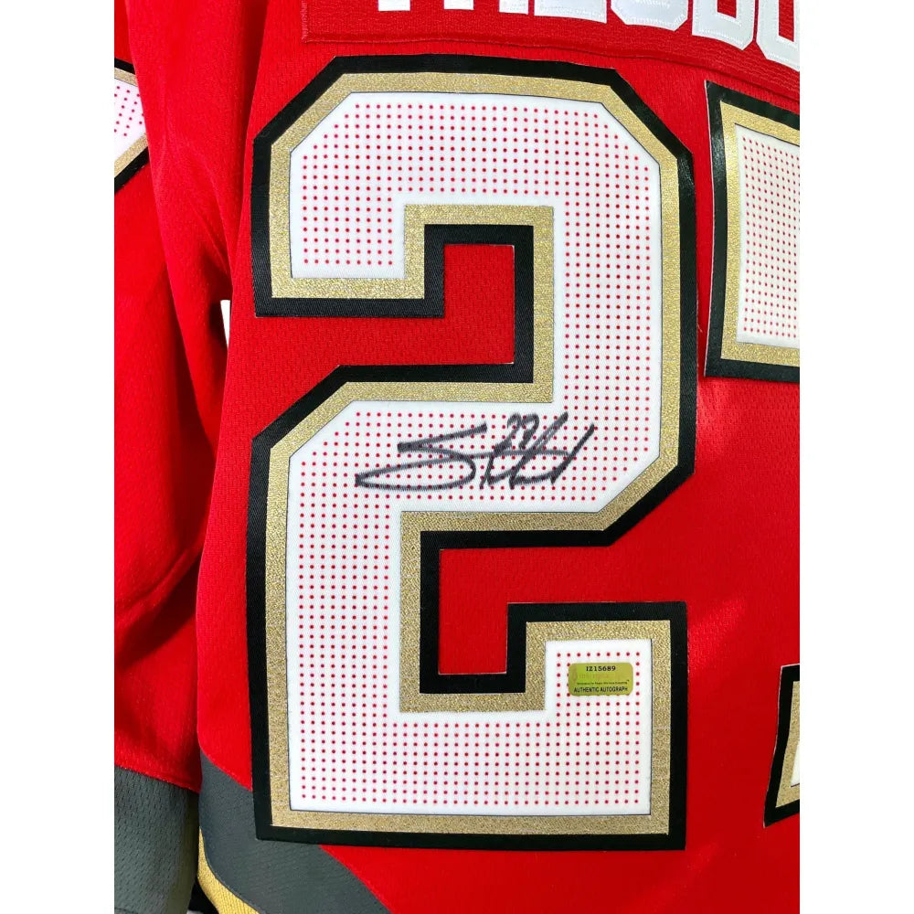 Shea Theodore Autographed Vegas Golden Knights Red Retro Reverse