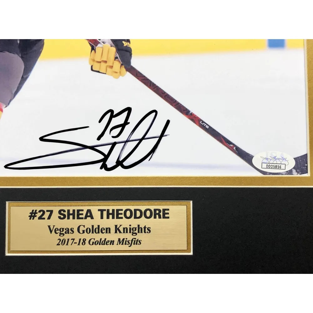 Shea Theodore Vegas Golden Knights Signed Hockey 8x10 Photo
