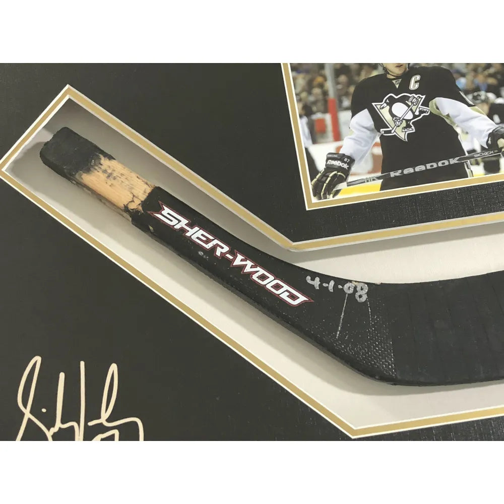 87 Sidney Crosby Game Used Stick - Autographed - Pittsburgh