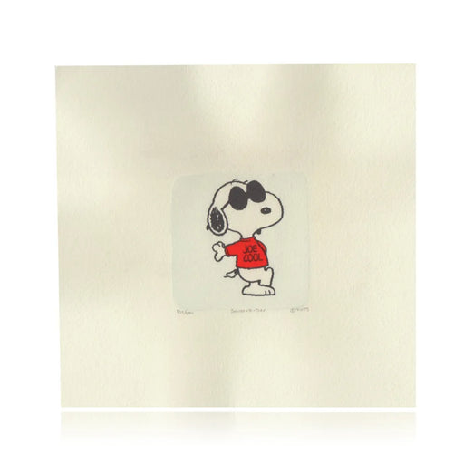 Snoopy Artwork Sowa & Reiser #D/500 Hand Painted Schulz Peanuts Joe Cool
