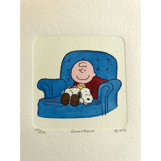 Snoopy Charlie Brown Artwork Sowa & Reiser #D/500 Hand Painted Schulz Peanuts 3