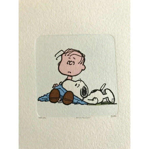 Snoopy & Charlie Brown Artwork Sowa Reiser #D/500 Hand Painted Schulz Peanuts