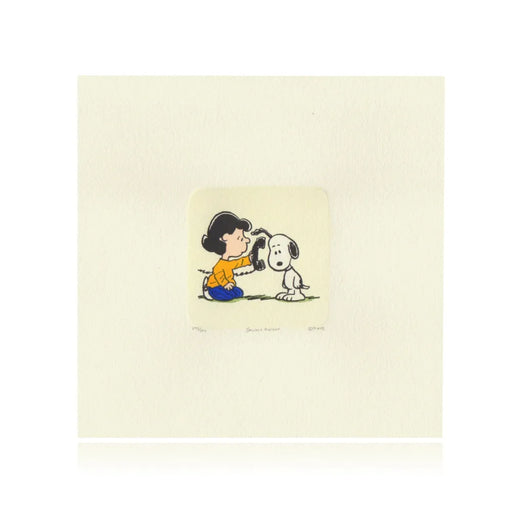 Snoopy & Lucy Artwork Sowa Reiser #D/500 Hand Painted Schulz Peanuts Phone