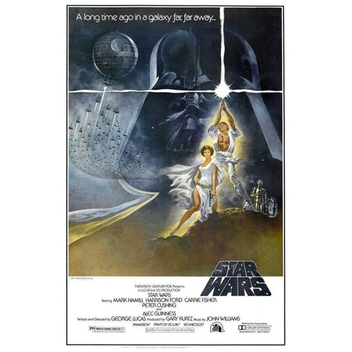 Star Wars A New Hope Framed Unsigned 27X40 Movie Poster Episode 4 IV Hamill
