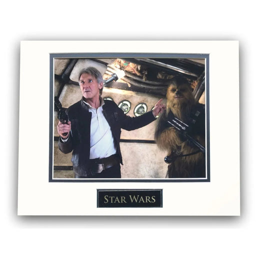 Star Wars Chewbacca Han Solo Matted Licensed 8X10 Photo For Frame 11X14 Awakens