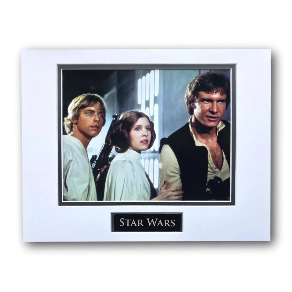 Star Wars Leia Solo Luke Matted Licensed 8X10 Photo For Frame 11X14 New Hope