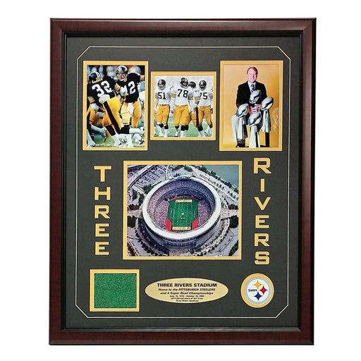 Steelers Three Rivers Stadium Authentic Game Used Turf Frame COA Pittsburgh