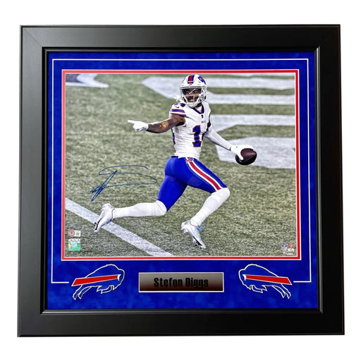 Stefon Diggs Autographed Buffalo Bills 16x20 Photo Framed BAS Signed Receiver