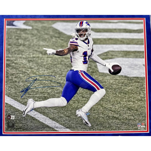 Stefon Diggs Autographed Buffalo Bills 16x20 Photo Framed BAS Signed Receiver