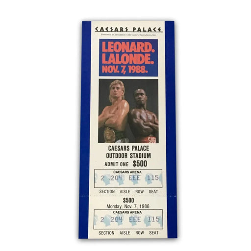 Sugar Ray Leonard Vs. Donny Lalonde Boxing Fight Ticket 11/7/88 Caesars Palace