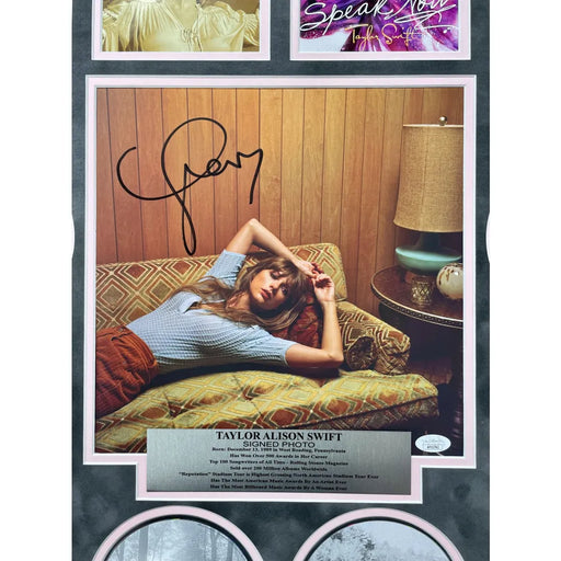 Taylor Swift CD Albums Framed Collage Autographed JSA Eras Tour Signed