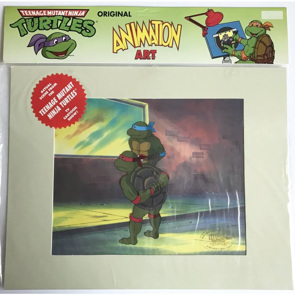 Teenage Mutant Ninja Turtles Hand Painted Animation Cel Leonardo Raphael #8