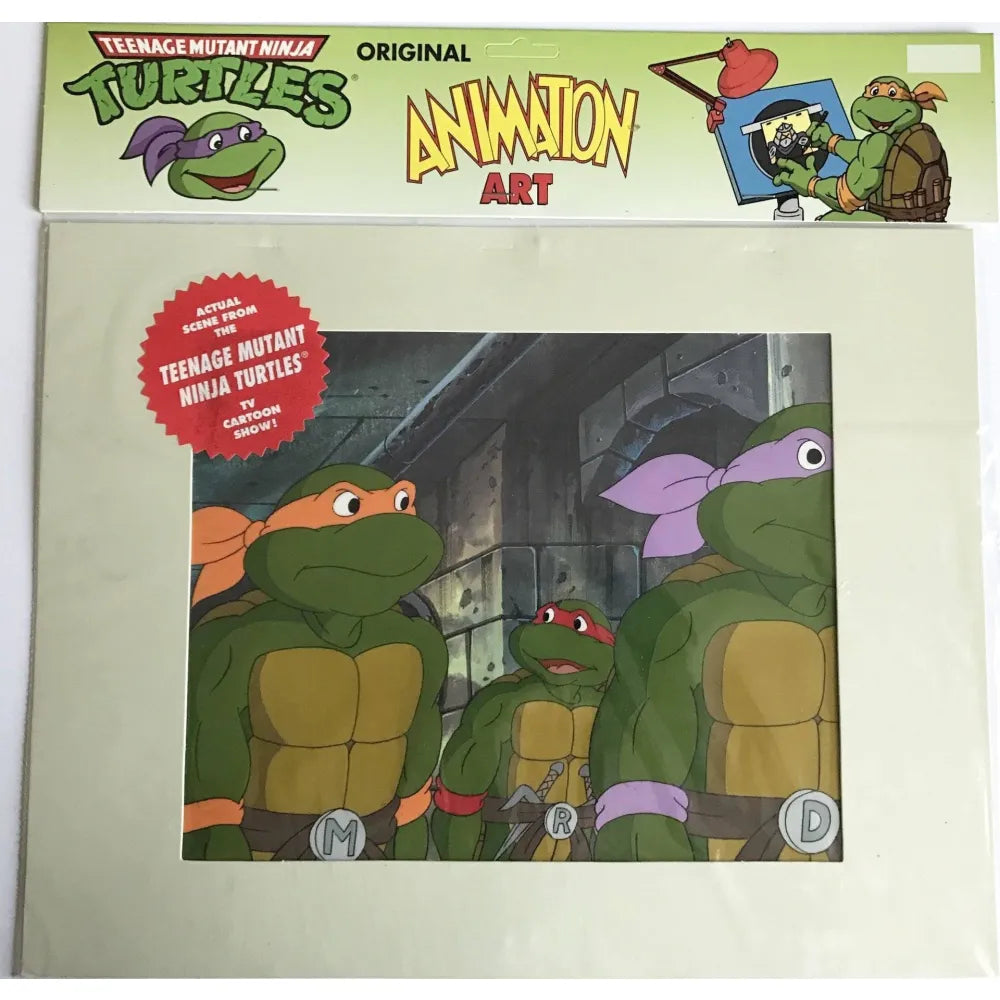 Teenage Mutant Ninja Turtles Hand Painted Animation Cel Raphael Donatello #6