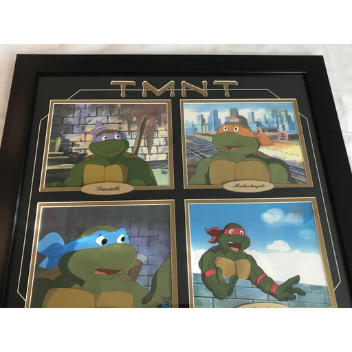 Teenage Mutant Ninja Turtles Hand Painted Framed Animation Cel Tmnt COA Sketch