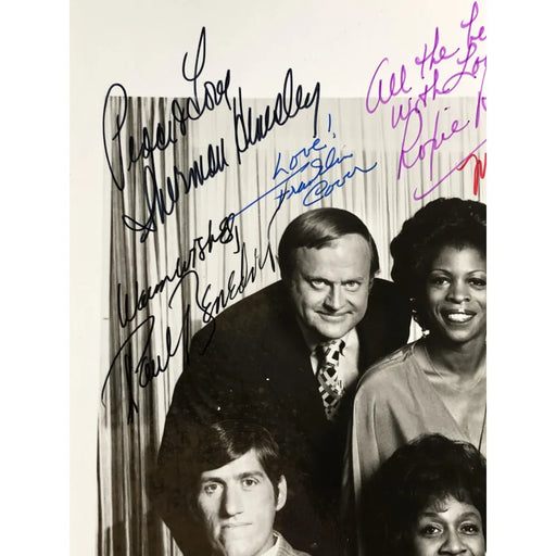 The Jeffersons Cast Signed 8X10 Photo JSA COA Autograph Rare Hemsley Sanford +4