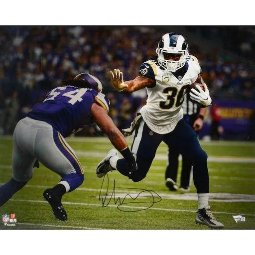 Todd Gurley Signed LA Rams 16X20 Photo Framed COA Autograph Los Angeles
