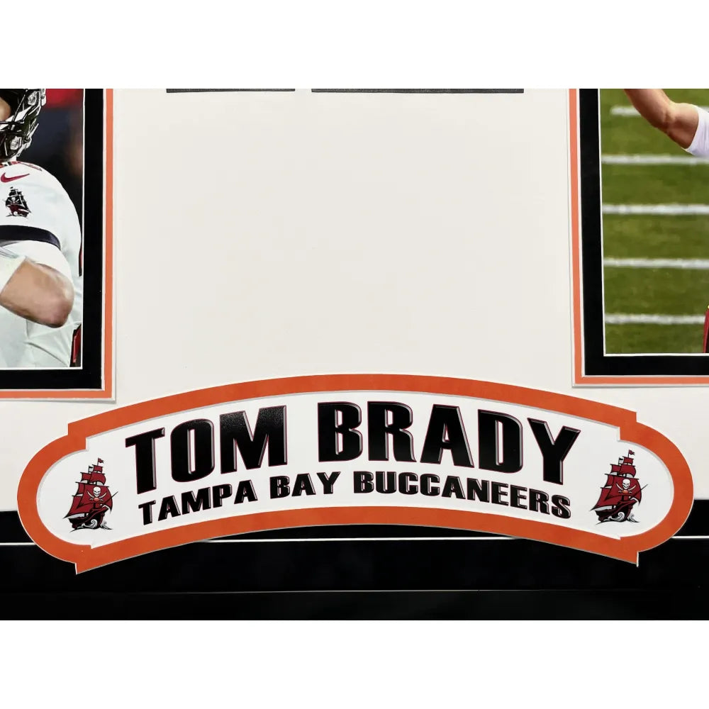 Tom Brady Signed Tampa Bay Buccaneers Framed White Jersey Fanatics