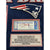 Tom Brady Signed Patriots 9/23/01 Replace Bledsoe Game Ticket Framed COA Tristar