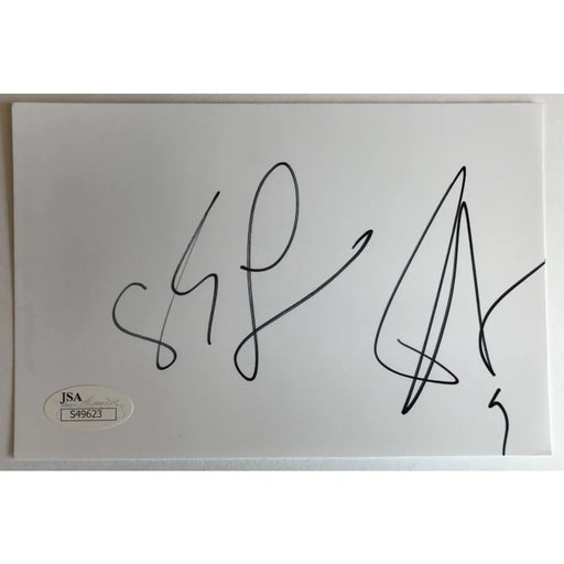 Tony Parker Eva Longoria Dual Signed 4X6 Autograph JSA COA Housewives Spurs