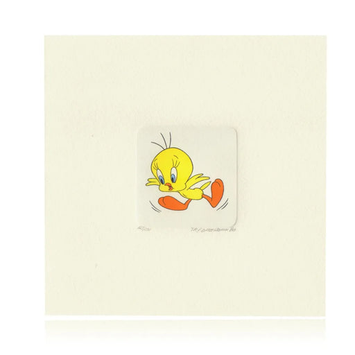 Tweety Etching Artwork Sowa & Reiser #D/500 Looney Tunes Hand Painted Flying