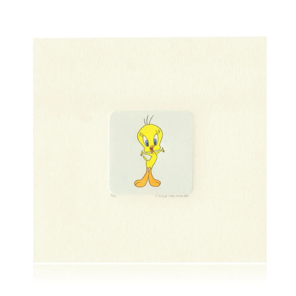 Tweety Etching Artwork Sowa & Reiser #D/500 Looney Tunes Hand Painted Happy