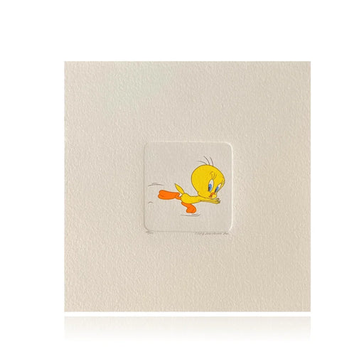 Tweety Etching Artwork Sowa & Reiser #D/500 Looney Tunes Hand Painted Running