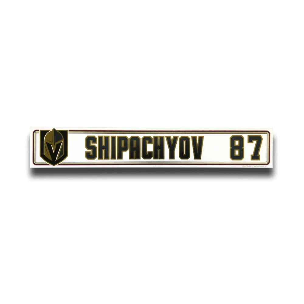 Vadim Shipachyov Authentic Locker Room Nameplate Vegas Golden Knights Game Used