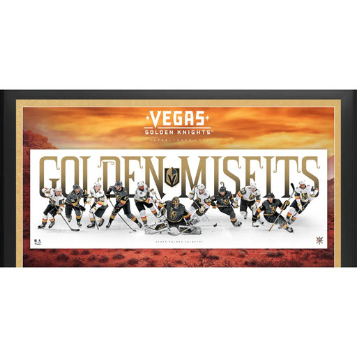 Vegas Golden Knights 1st Season 12 Pucks Signed Framed Fleury Neal Karlsson Auto