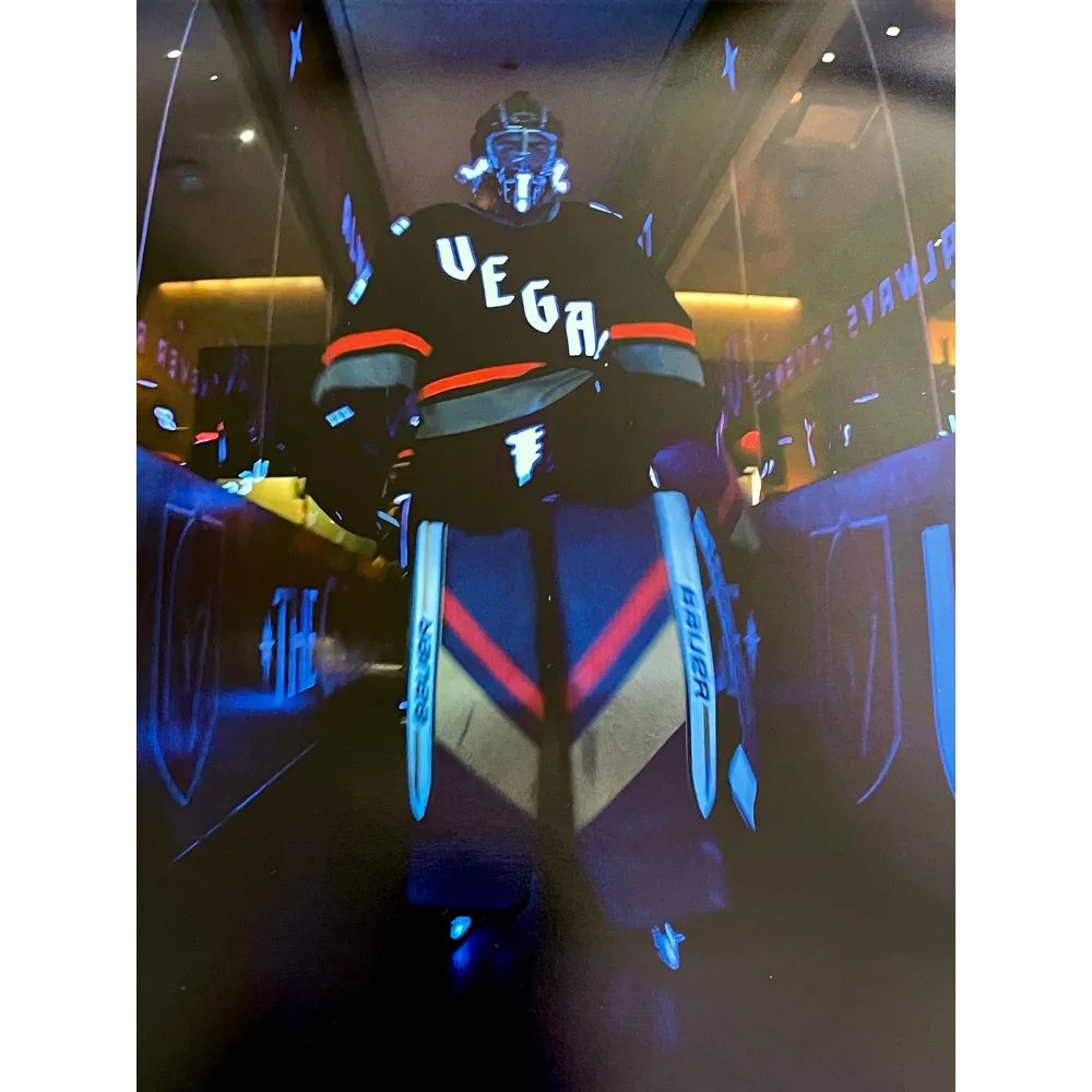 Vegas Golden Knights Retro Glow in the Dark 16x20 Signed Photo #D/25 IGM  COA