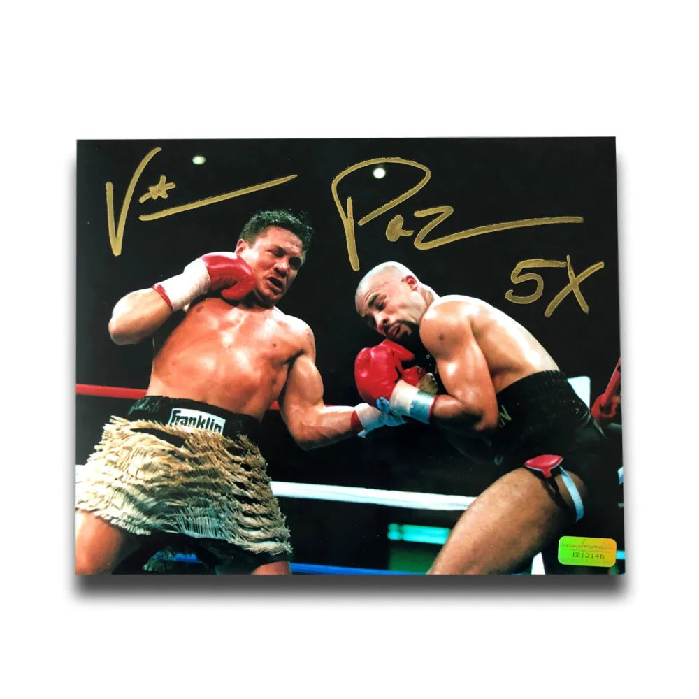 Vinny Paz Signed 8x10 Photo COA Inscriptagraphs Boxing Autograph Pazienza