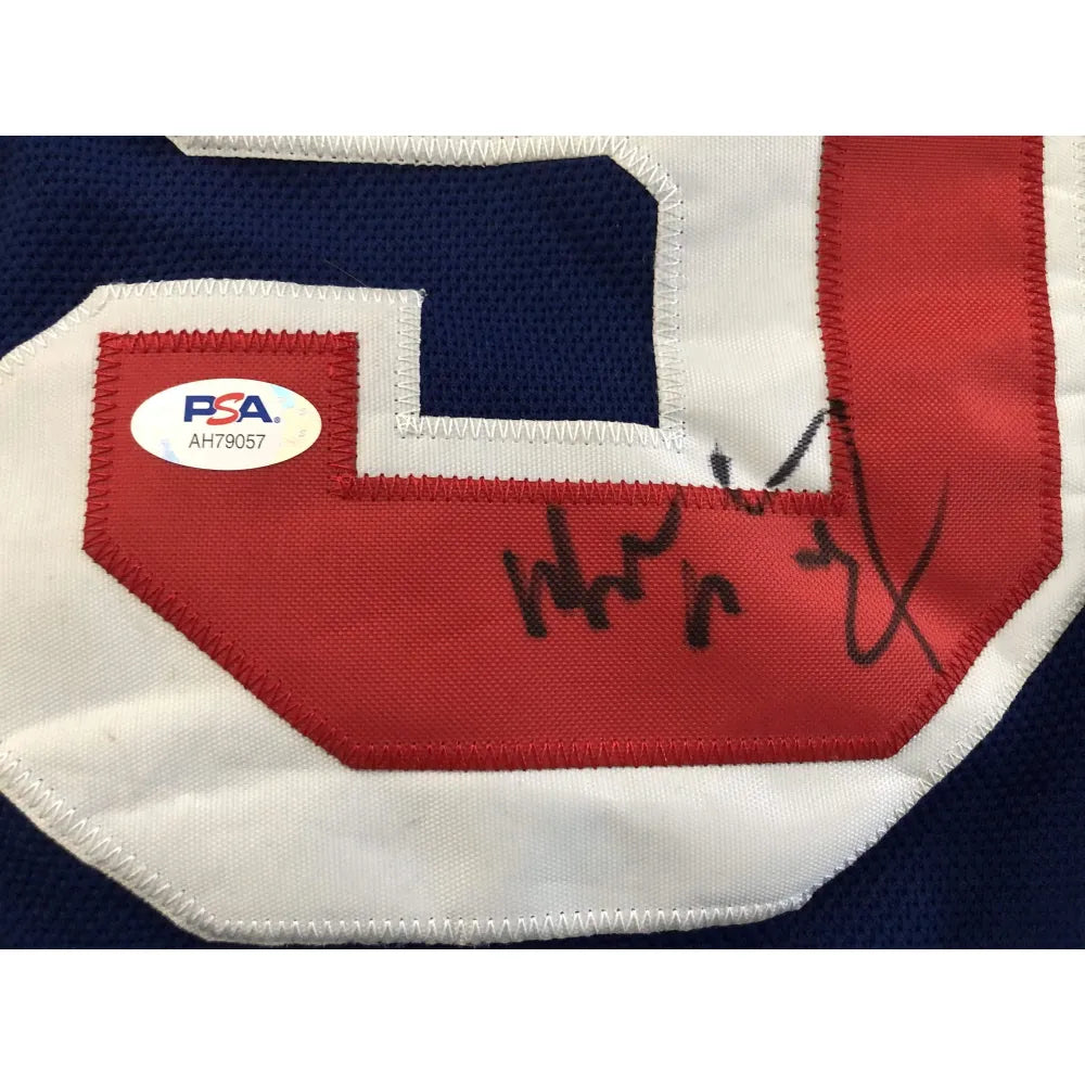 Wayne Gretzky Autographed Vintage Throwback Blue Mitchell