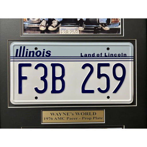 Wayne’s World Dana Carvey’s Mirthmobile Movie Car License Plate Framed