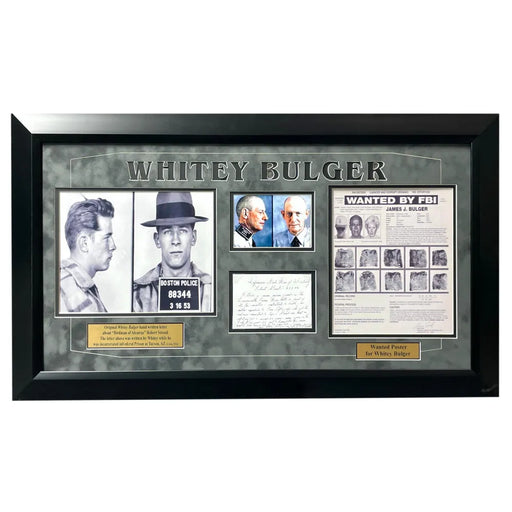 Whitey Bulger Hand Written Signed Framed Letter Birdman of Alcatraz Mafia JSA