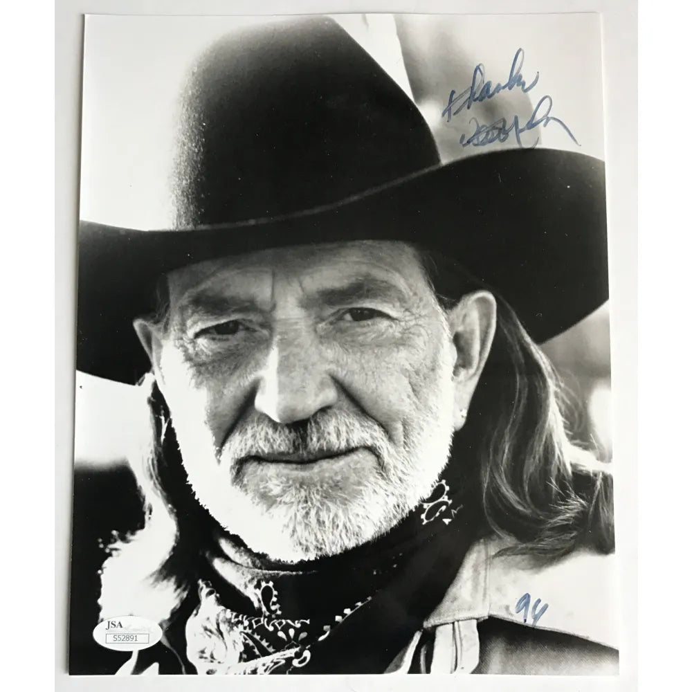 Willie Nelson Signed 8X10 Photo JSA COA Autograph Country Music