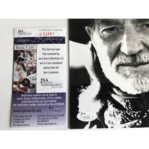 Willie Nelson Signed 8X10 Photo JSA COA Autograph Country Music