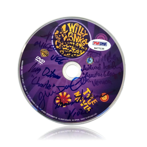 Willy Wonka All Kids x5 + Gene Wilder Signed DVD PSA COA Autograph Movie Cast