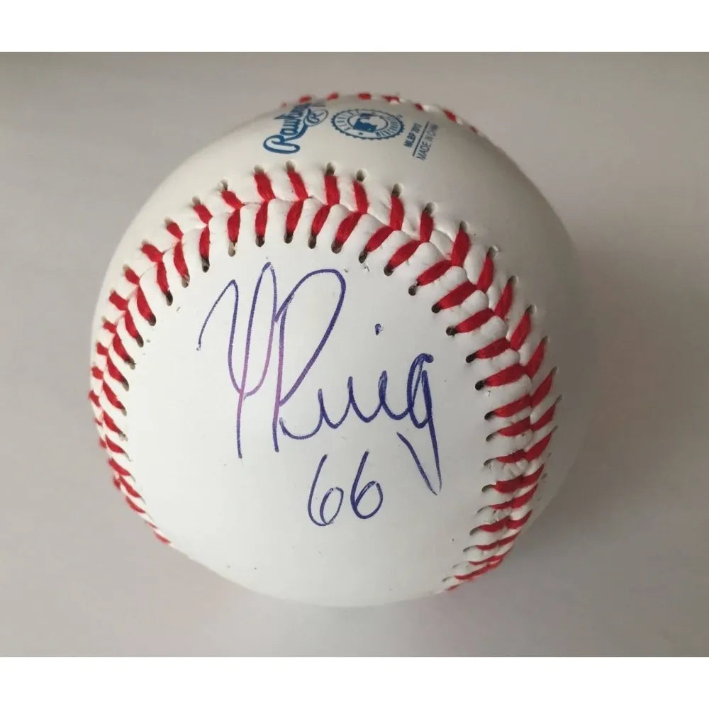 Yasiel Puig Signed Dodgers Baseball COA Online Authentics Autograph - Inscriptagraphs Memorabilia